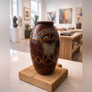 Guyana vase is a beautifully handcrafted ceramic piece